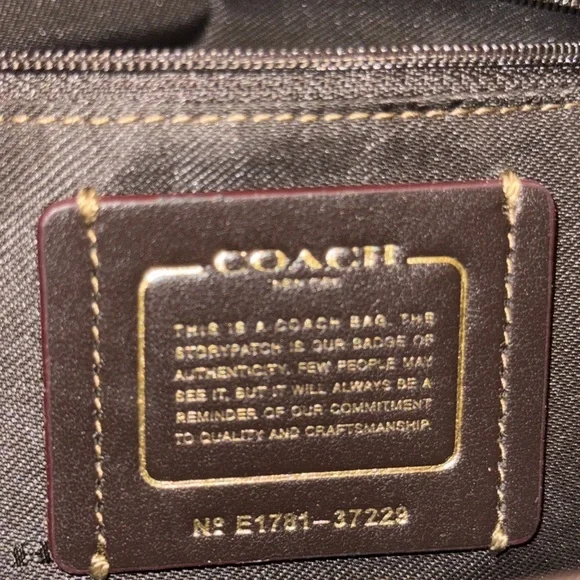 COACH Taylor Tote Bag in Signature Khaki Brown 100% authentic! - Picture 11 of 15